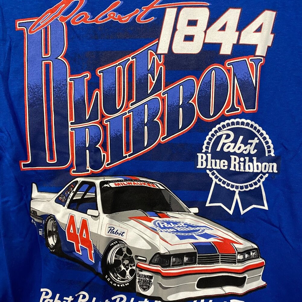 Pabst Blue Ribbon Racing 1844 Promo T-Shirt Small - Picture 2 of 4